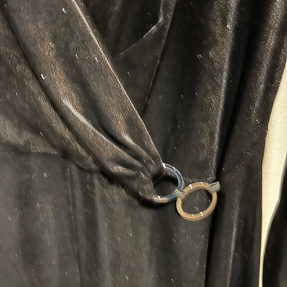 T Tahari black shimmery velvet dress w tags - Picture 4 of 7